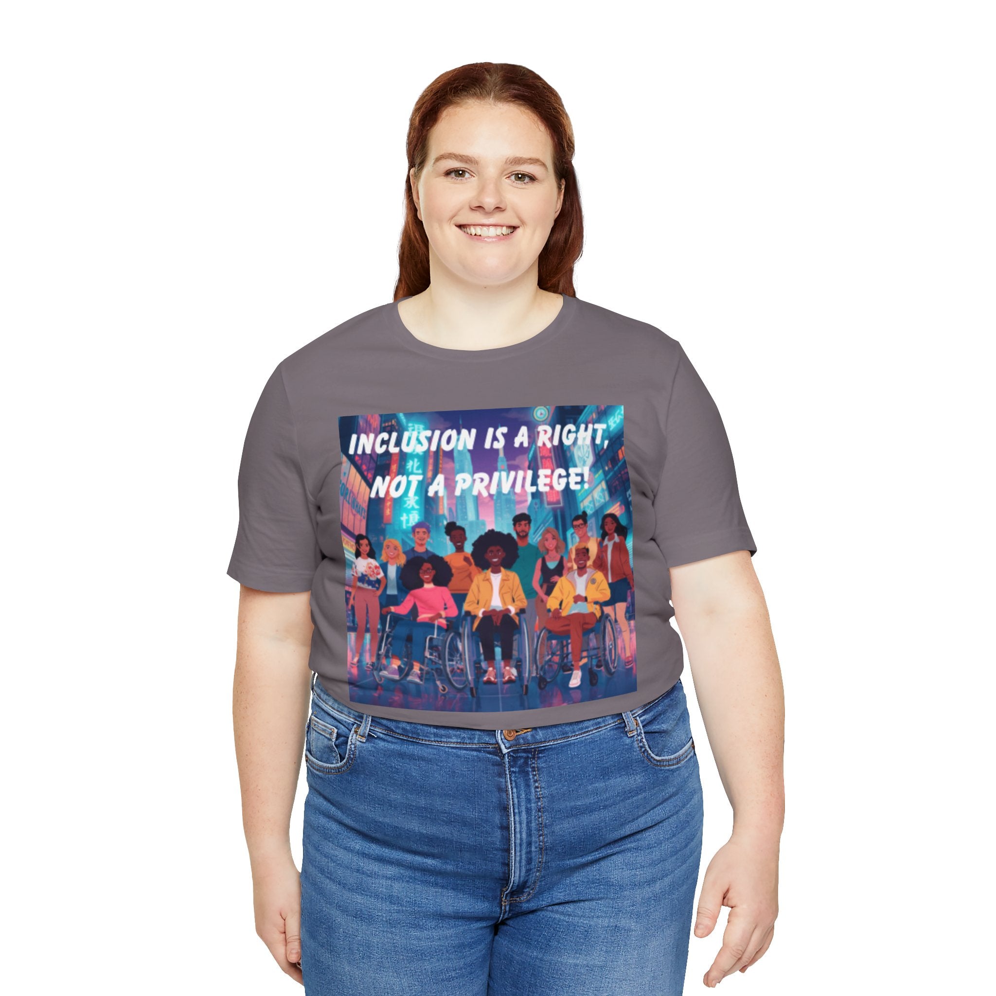 Inclusion Is a Right Not a Privilege T-shirt | Disability Pride, Accessible Community