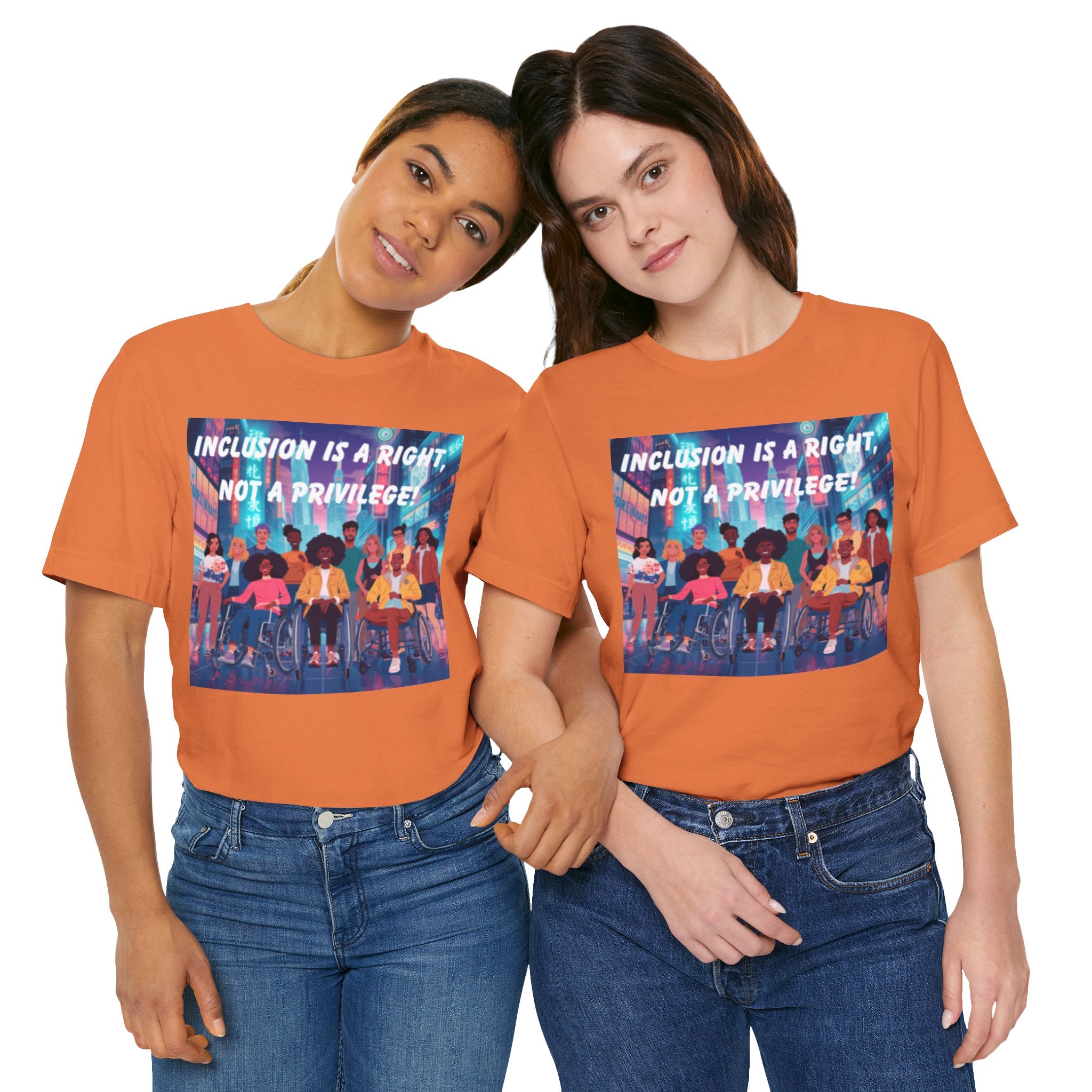 Inclusion Is a Right Not a Privilege T-shirt | Disability Pride, Accessible Community