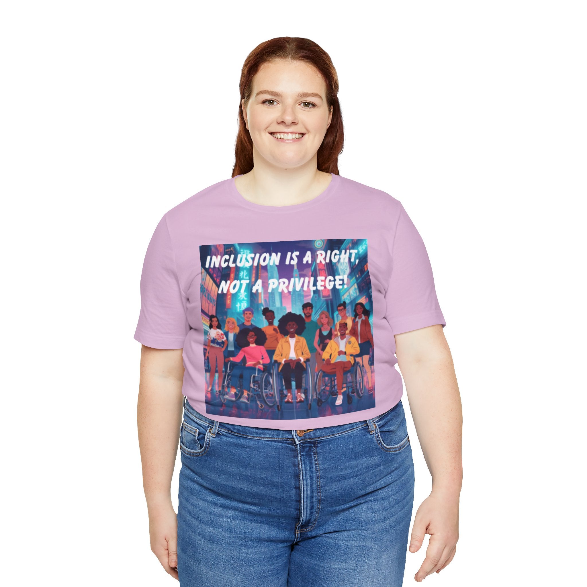Inclusion Is a Right Not a Privilege T-shirt | Disability Pride, Accessible Community