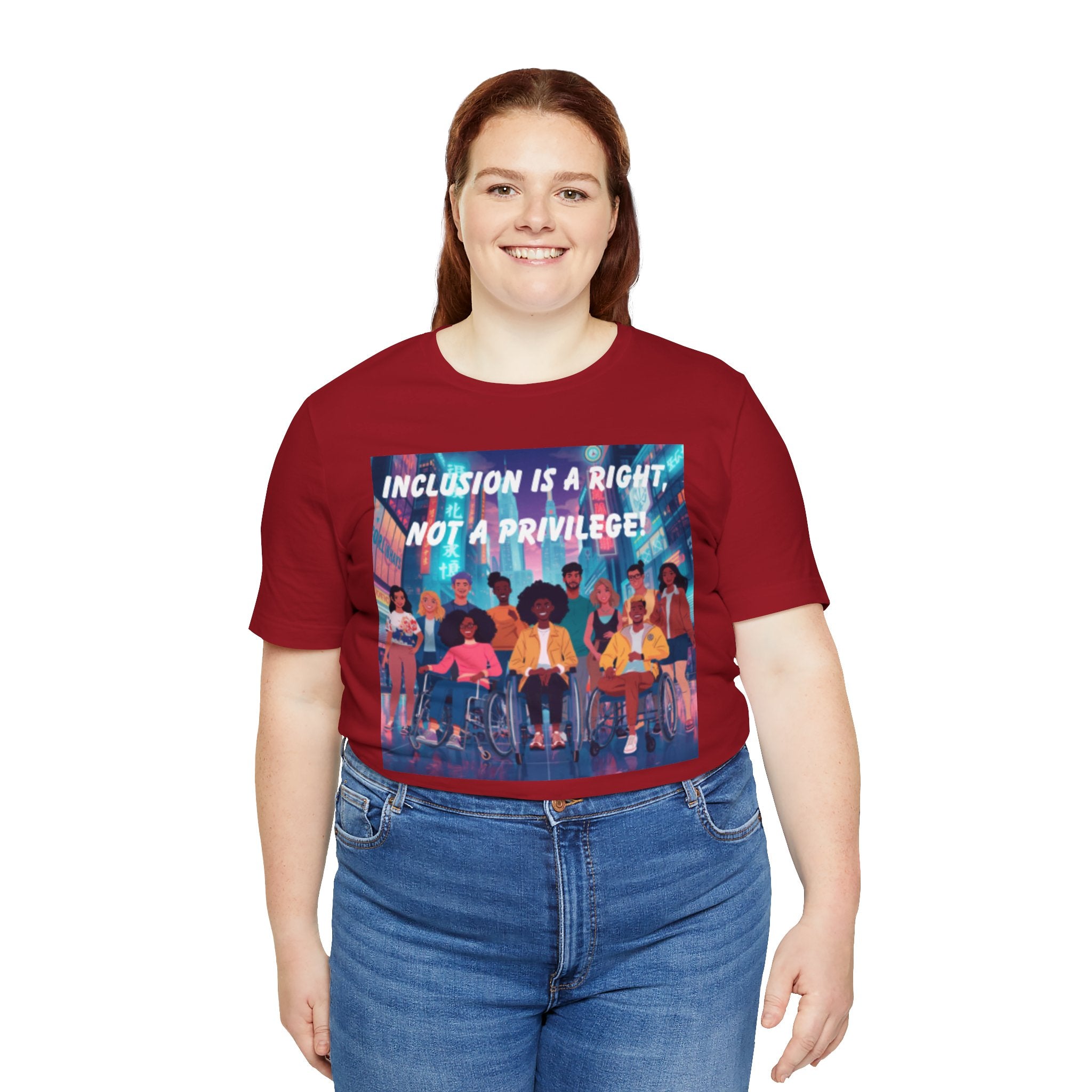 Inclusion Is a Right Not a Privilege T-shirt | Disability Pride, Accessible Community