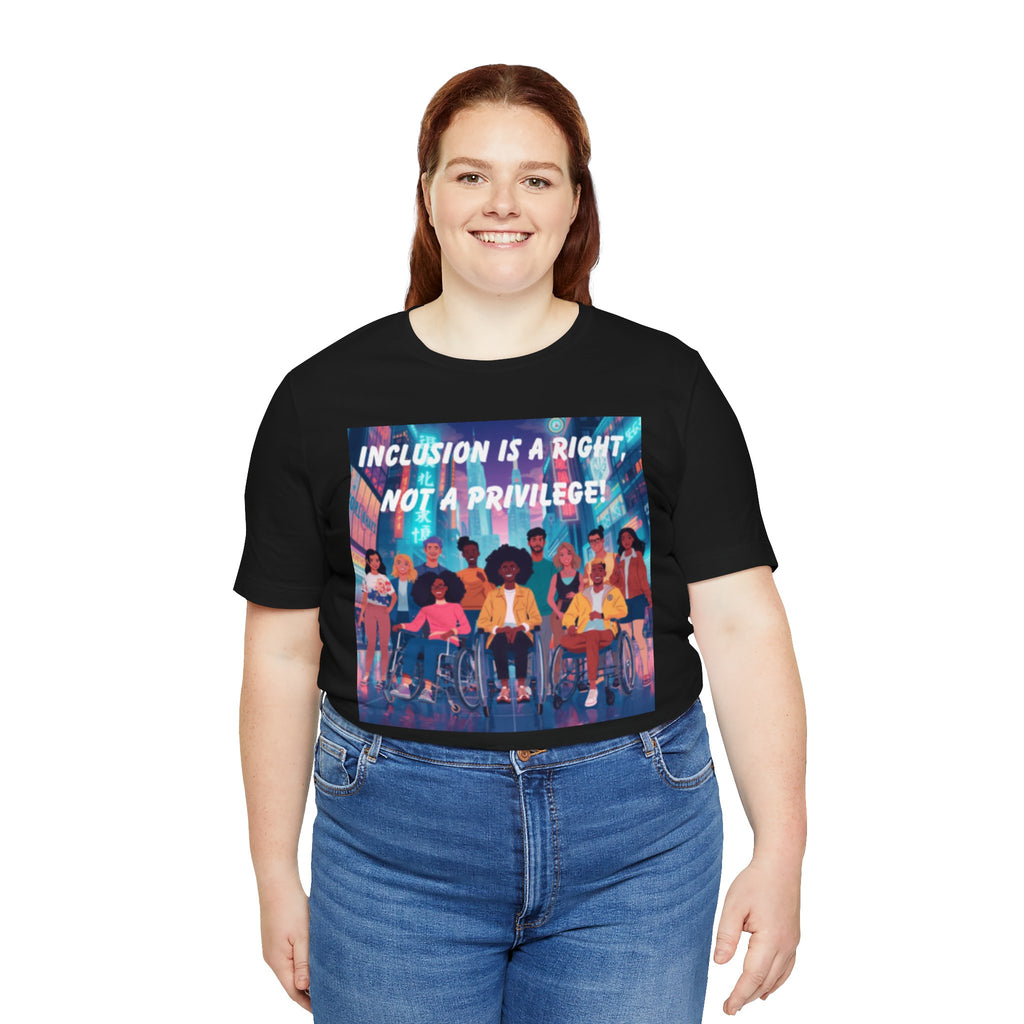 Inclusion Is a Right Not a Privilege T-shirt | Disability Pride, Accessible Community