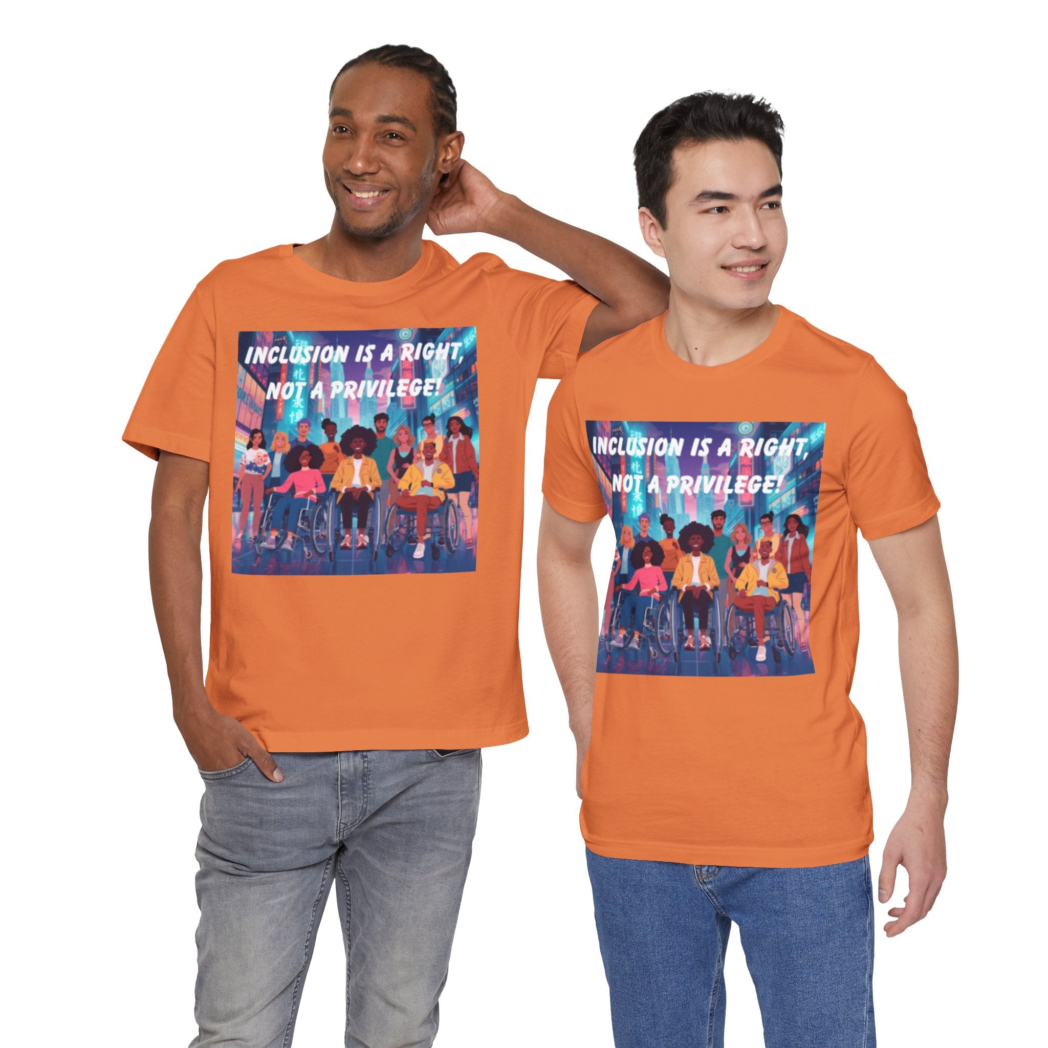 Inclusion Is a Right Not a Privilege T-shirt | Disability Pride, Accessible Community