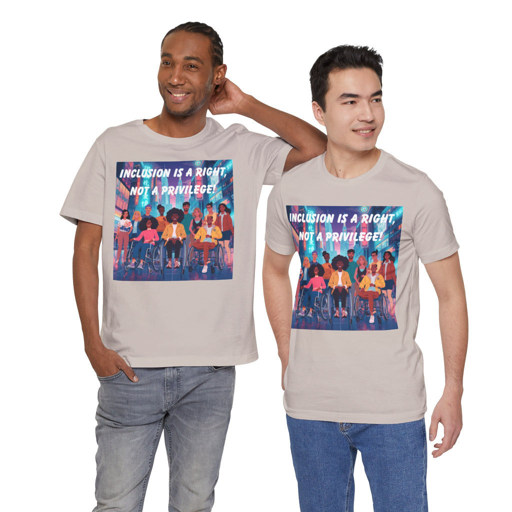 Inclusion Is a Right Not a Privilege T-shirt | Disability Pride, Accessible Community
