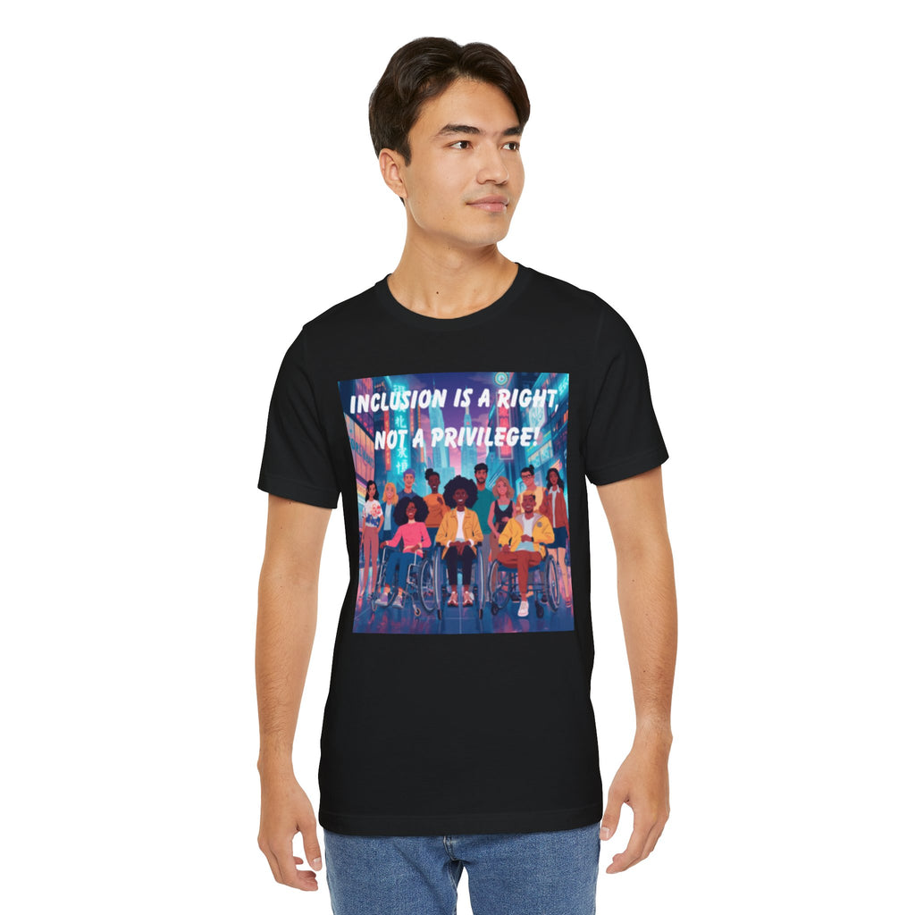 Inclusion Is a Right Not a Privilege T-shirt | Disability Pride, Accessible Community