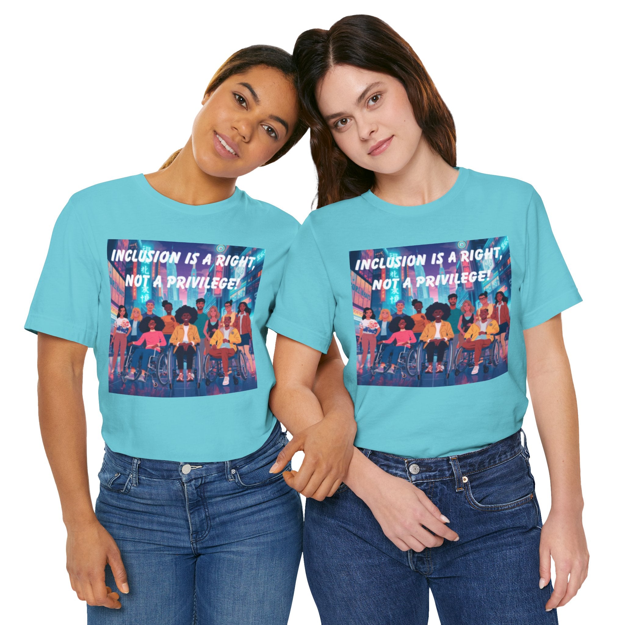Inclusion Is a Right Not a Privilege T-shirt | Disability Pride, Accessible Community