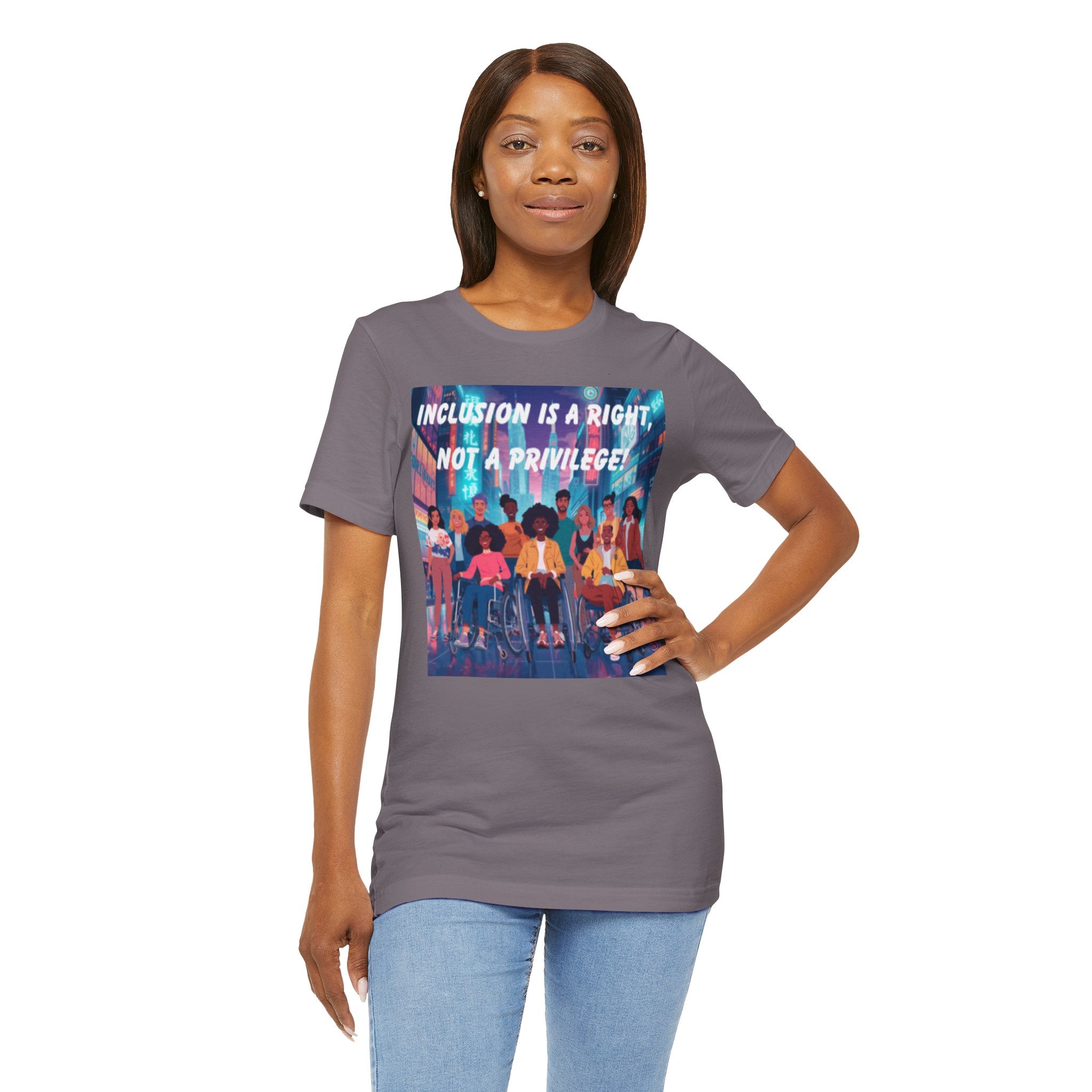 Inclusion Is a Right Not a Privilege T-shirt | Disability Pride, Accessible Community