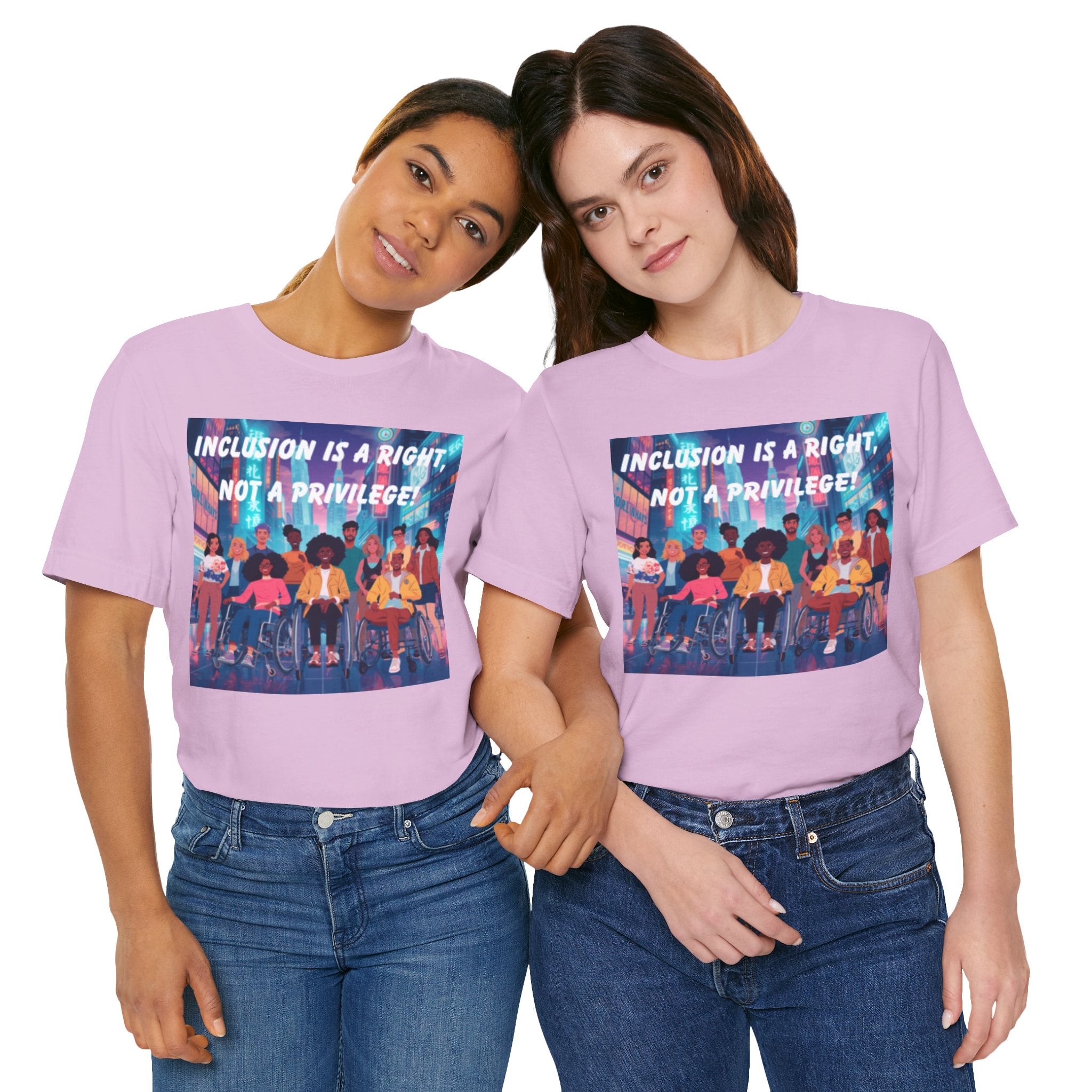 Inclusion Is a Right Not a Privilege T-shirt | Disability Pride, Accessible Community