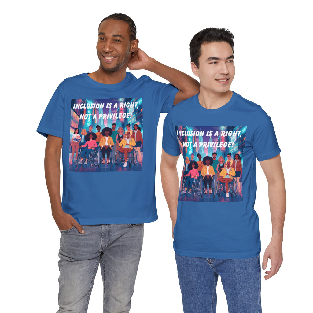 Inclusion Is a Right Not a Privilege T-shirt | Disability Pride, Accessible Community