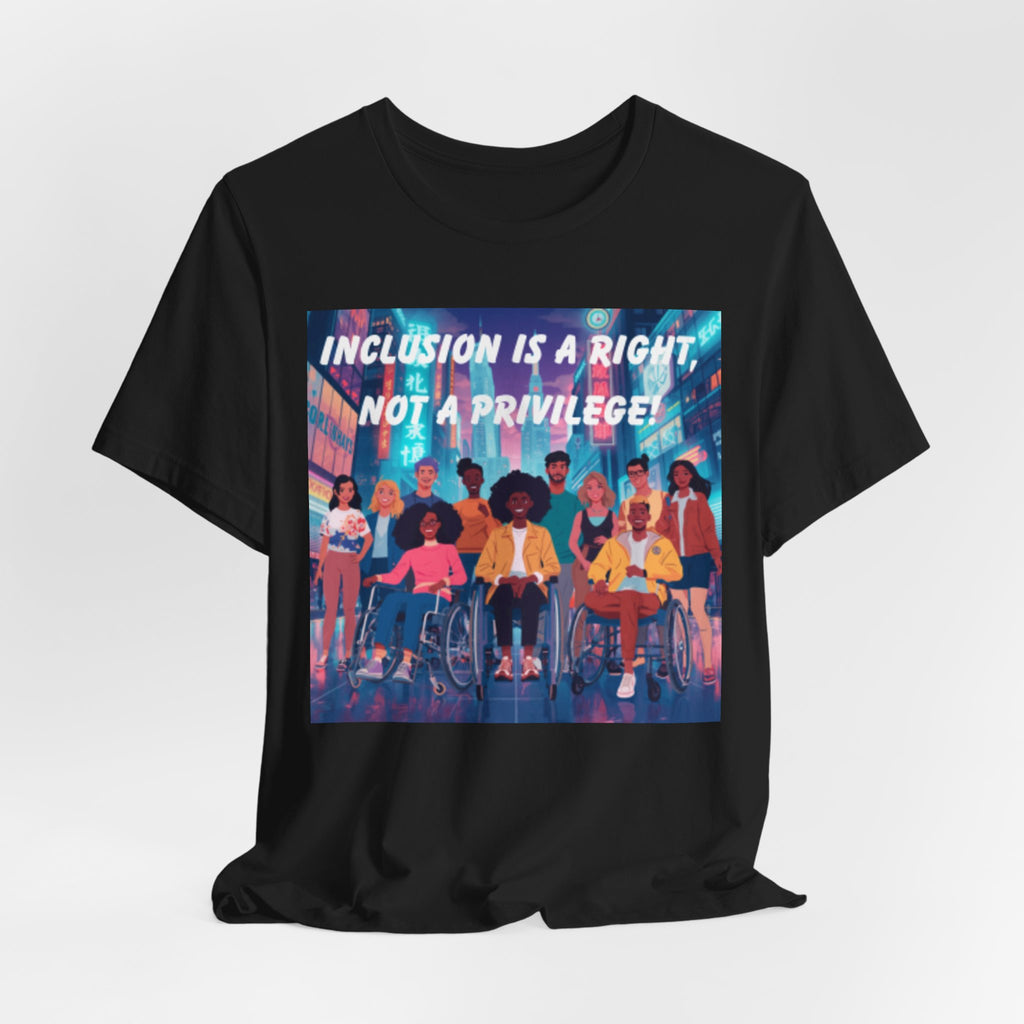 Inclusion Is a Right Not a Privilege T-shirt | Disability Pride, Accessible Community