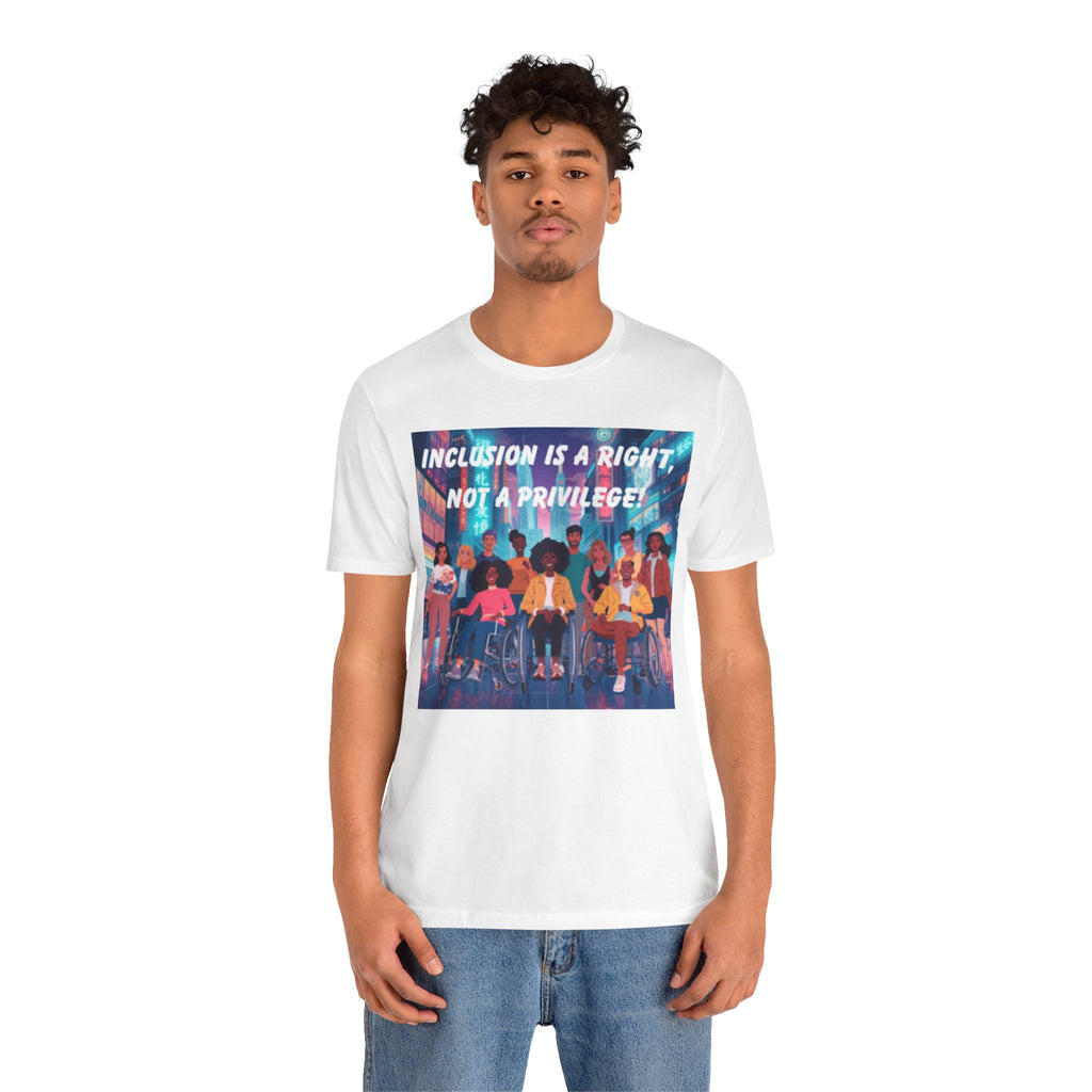 Inclusion Is a Right Not a Privilege T-shirt | Disability Pride, Accessible Community