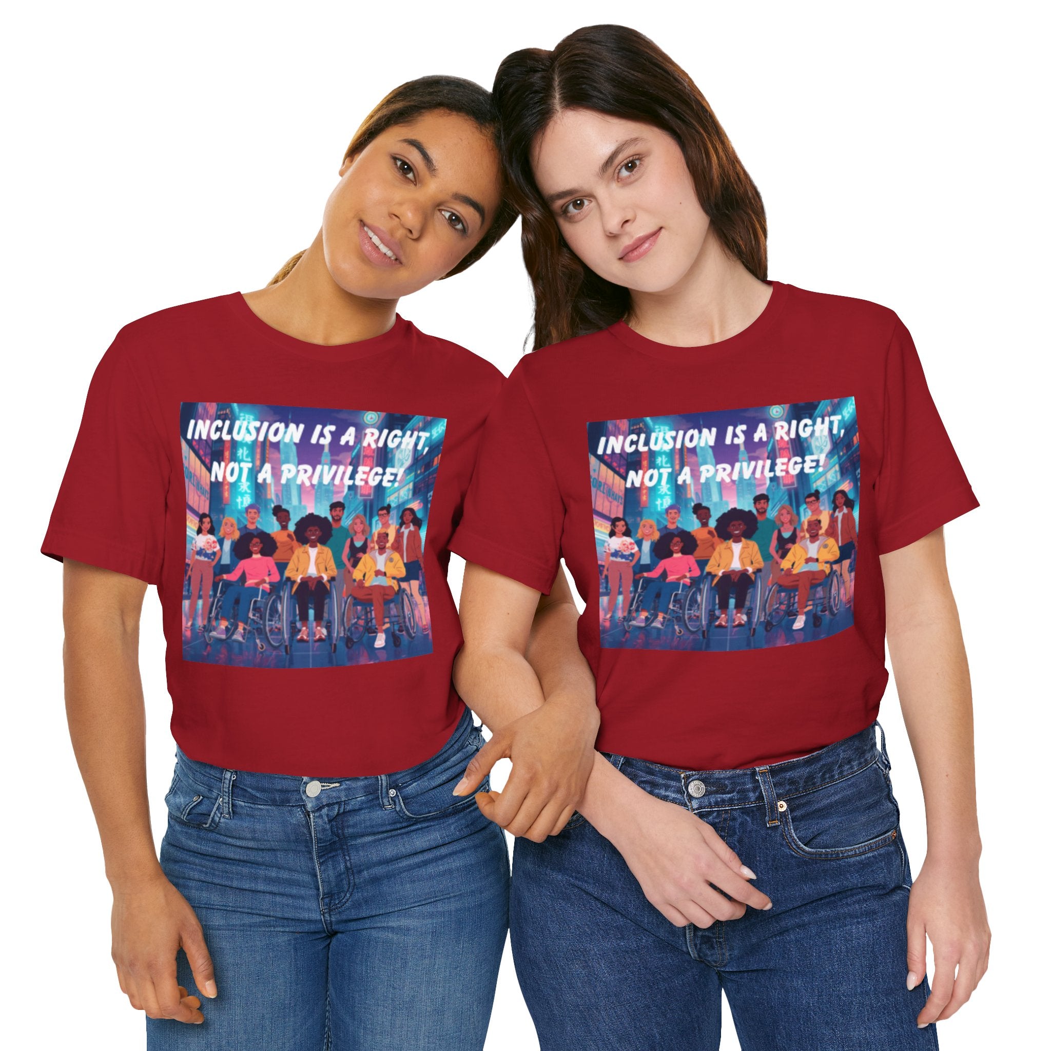 Inclusion Is a Right Not a Privilege T-shirt | Disability Pride, Accessible Community