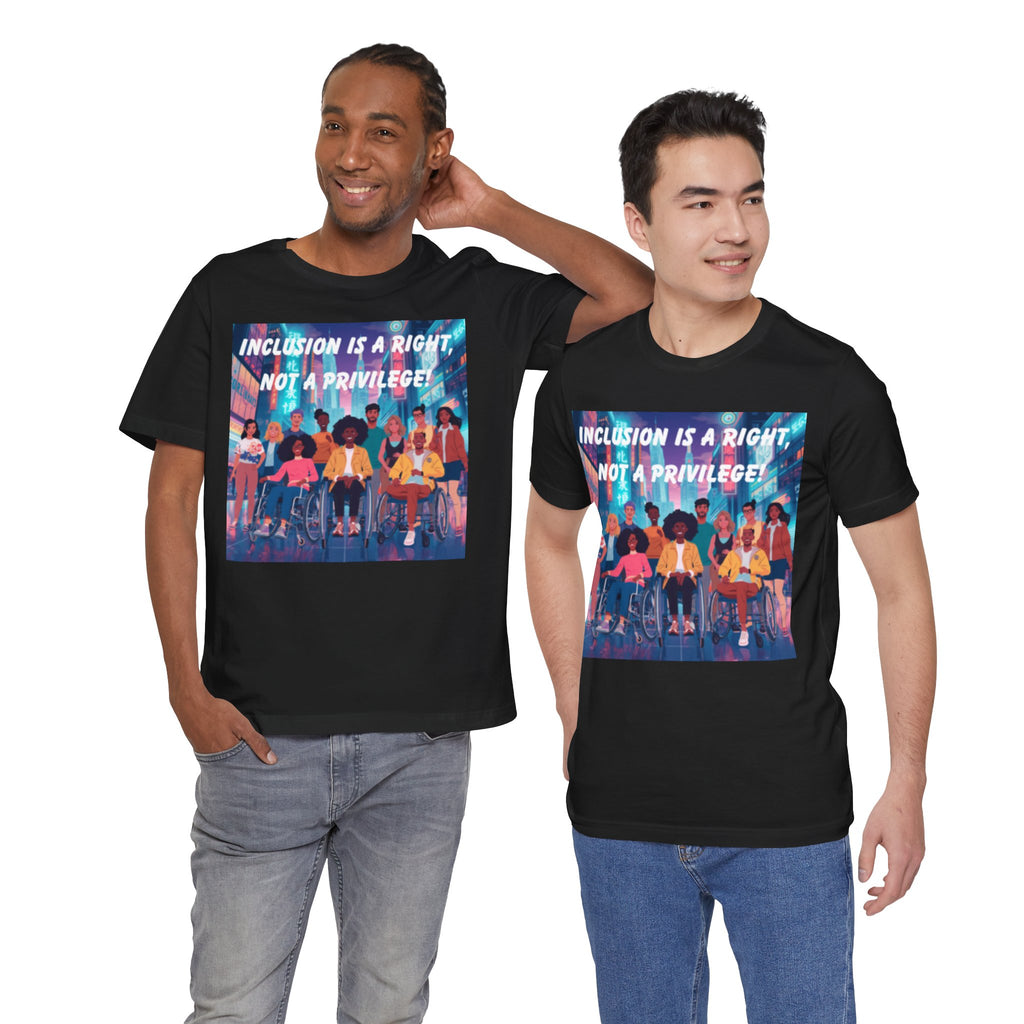 Inclusion Is a Right Not a Privilege T-shirt | Disability Pride, Accessible Community