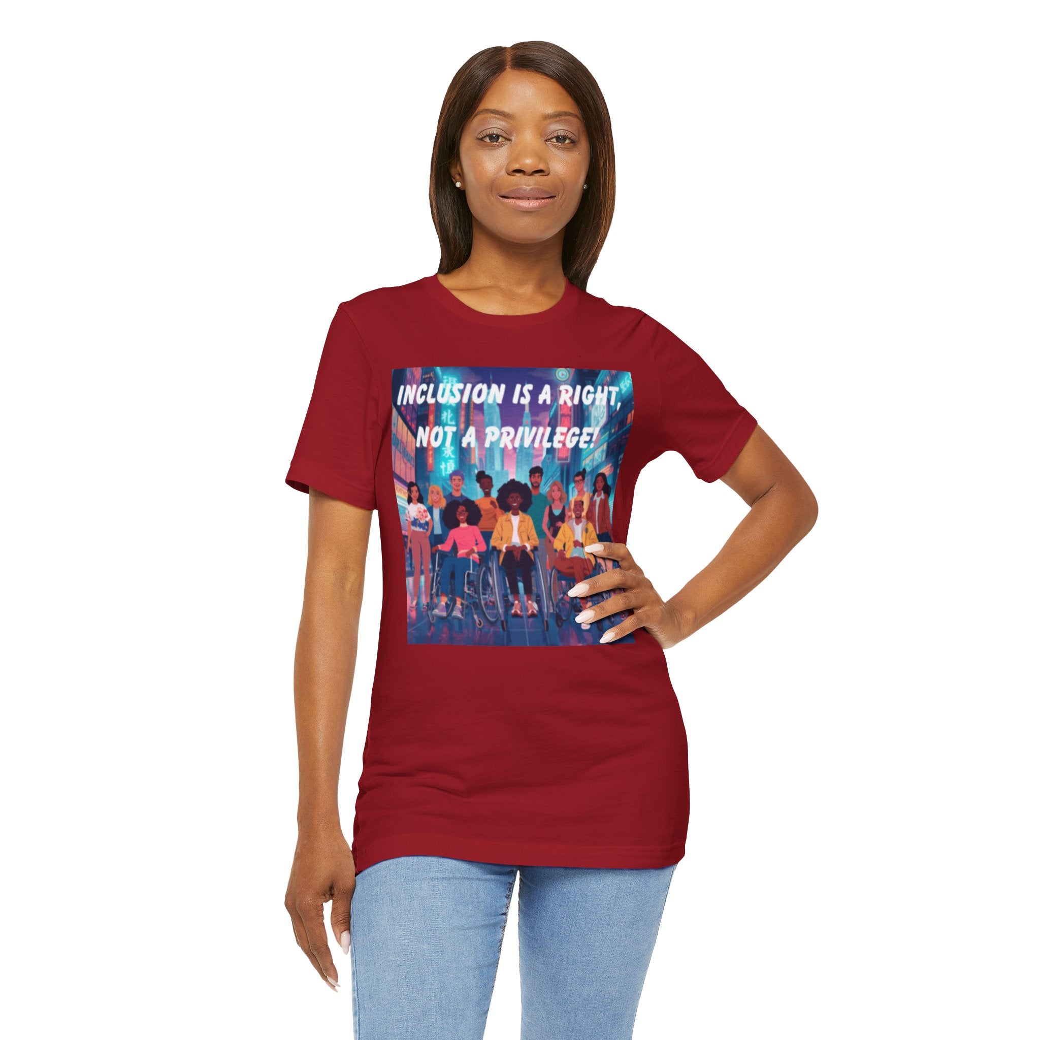 Inclusion Is a Right Not a Privilege T-shirt | Disability Pride, Accessible Community