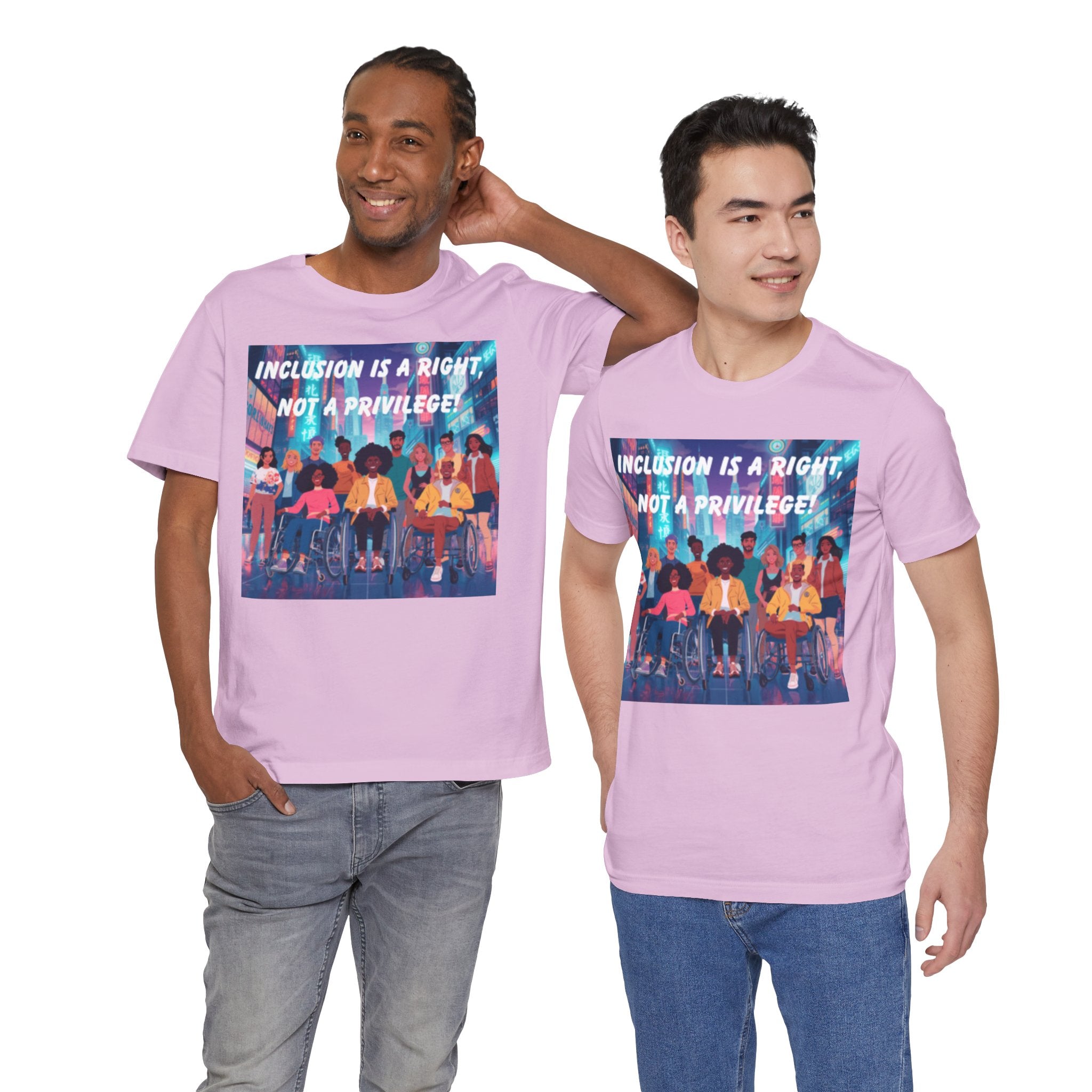 Inclusion Is a Right Not a Privilege T-shirt | Disability Pride, Accessible Community