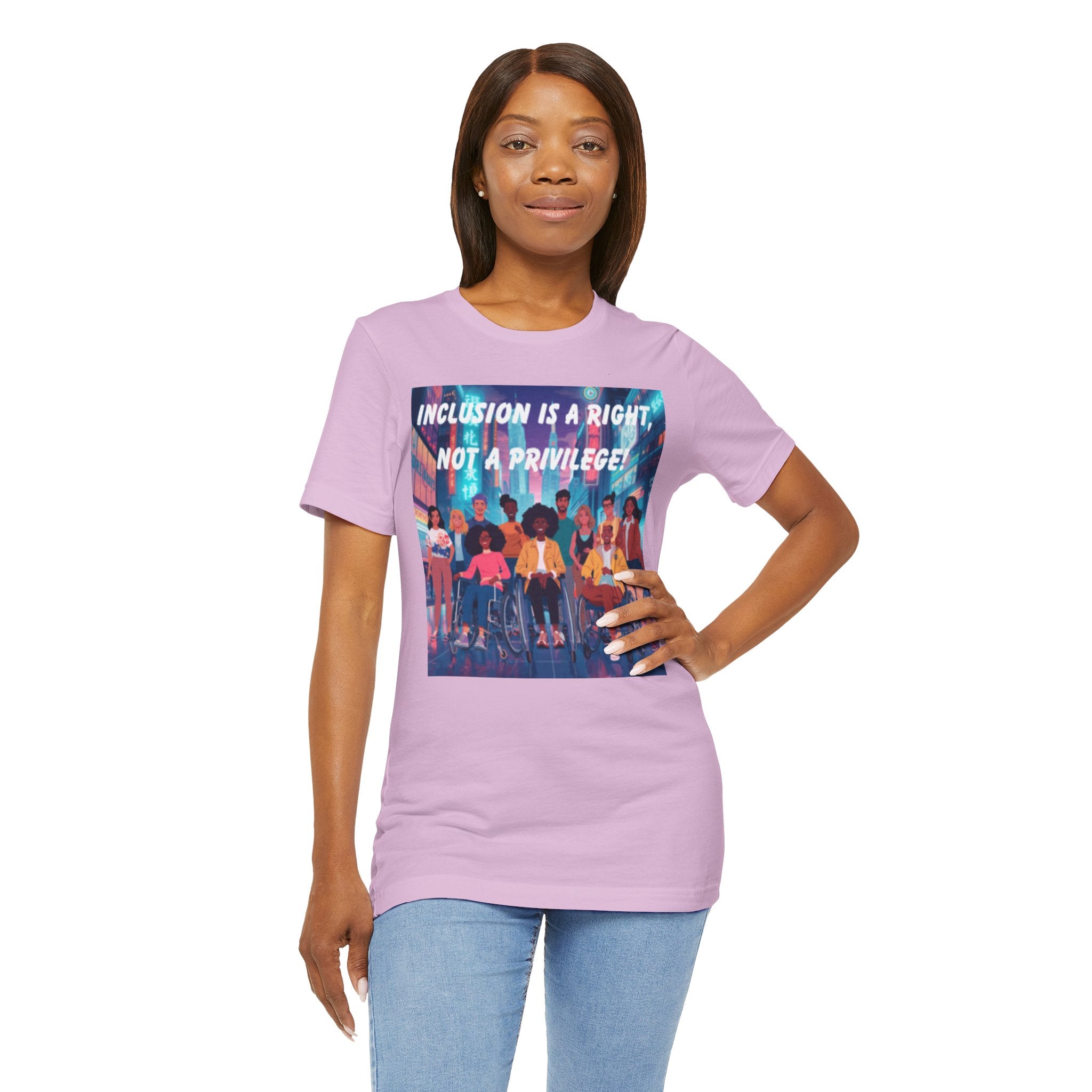 Inclusion Is a Right Not a Privilege T-shirt | Disability Pride, Accessible Community