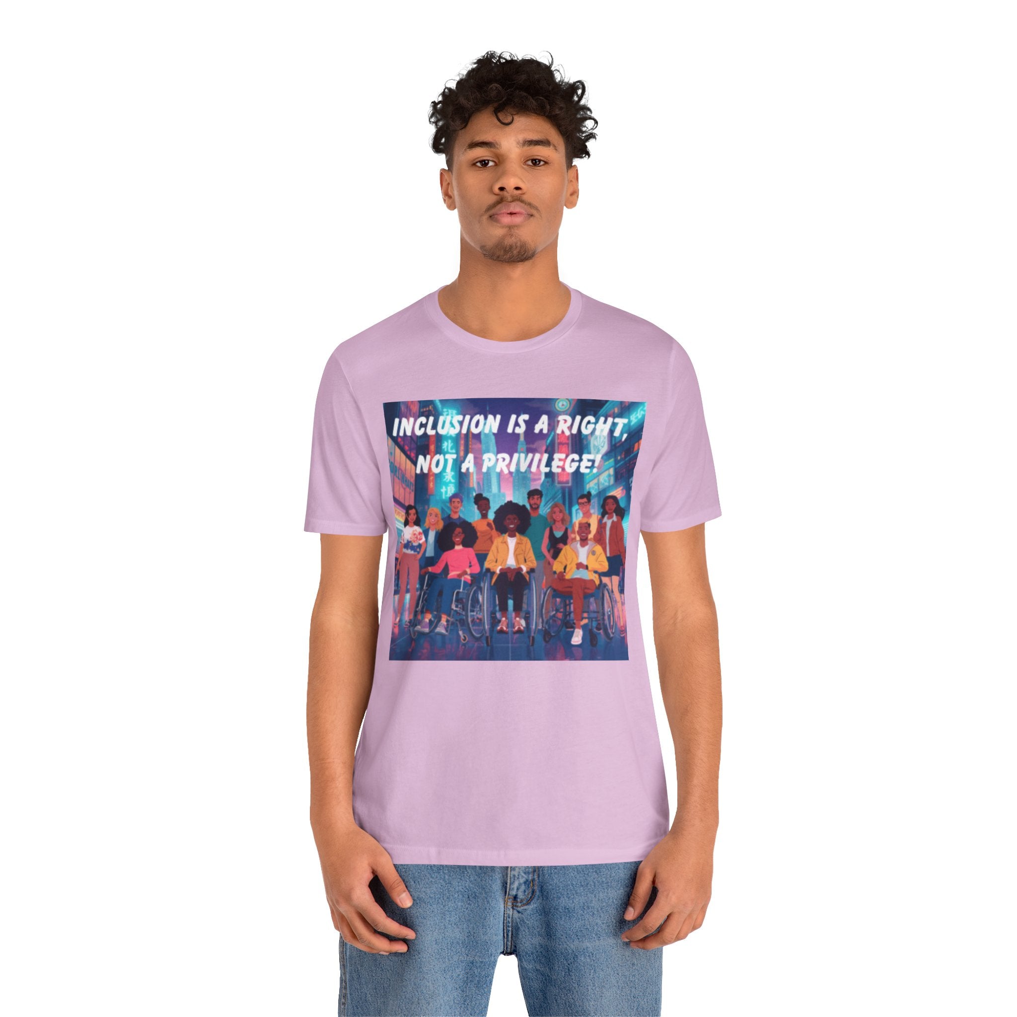 Inclusion Is a Right Not a Privilege T-shirt | Disability Pride, Accessible Community