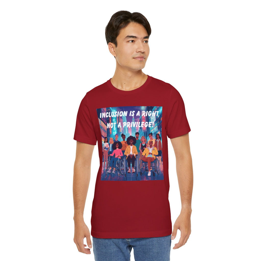 Inclusion Is a Right Not a Privilege T-shirt | Disability Pride, Accessible Community