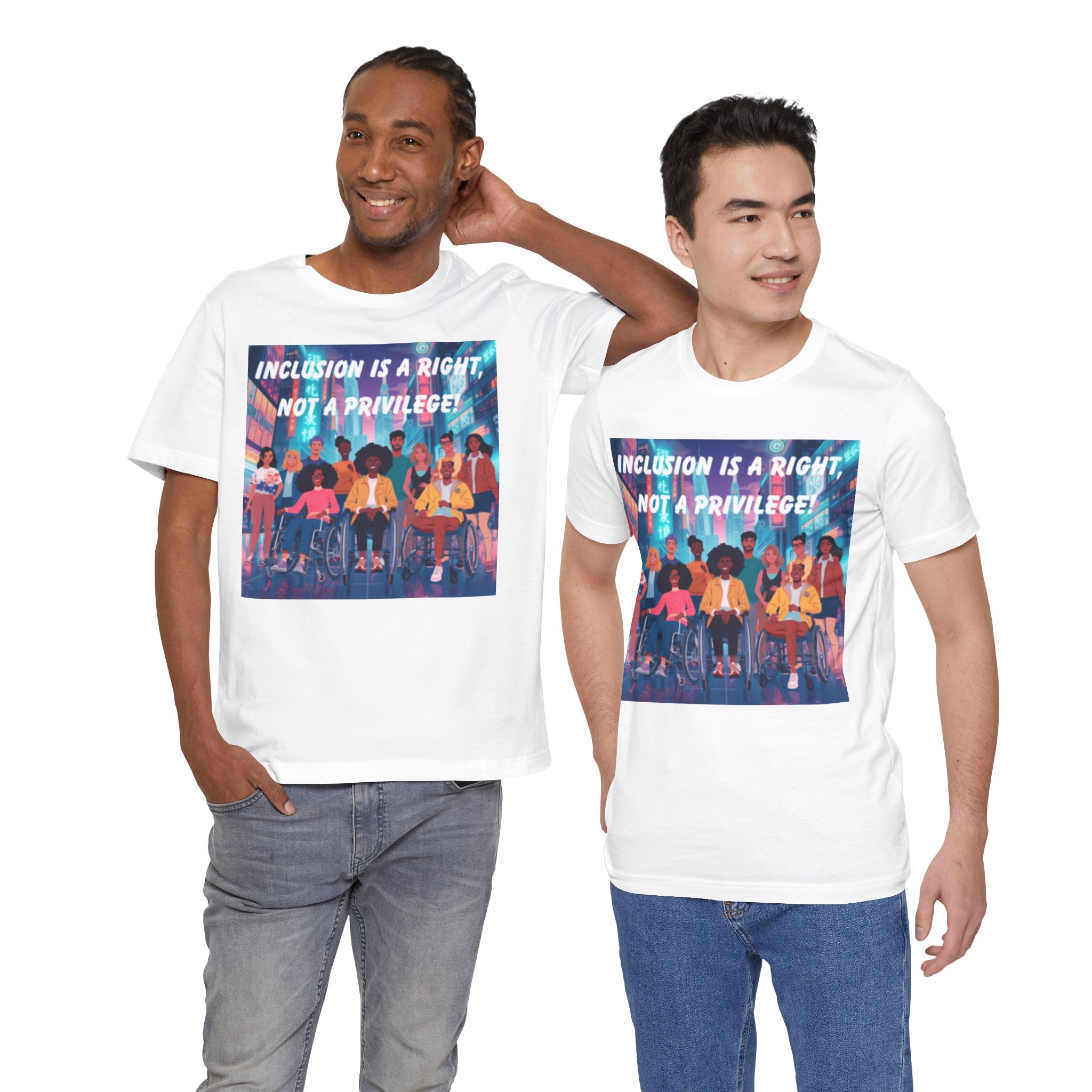 Inclusion Is a Right Not a Privilege T-shirt | Disability Pride, Accessible Community