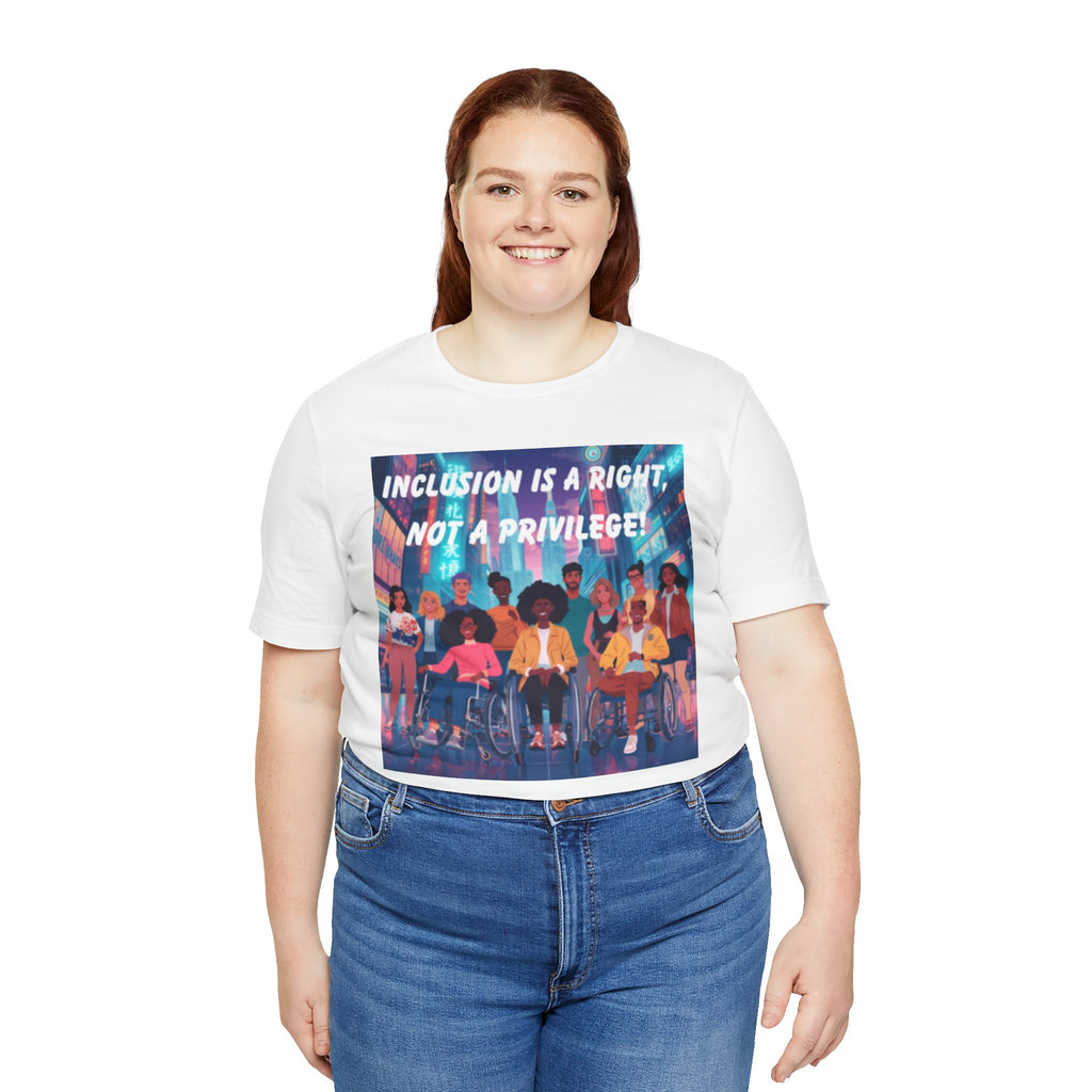 Inclusion Is a Right Not a Privilege T-shirt | Disability Pride, Accessible Community